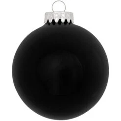 Personalized Plain Design Ornament 4 Inch -Holiday Decoration Store 1001 media black 2