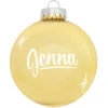 Personalized Plain Design Ornament 4 Inch 1 Personalized Plain Design Ornament 4 Inch -Holiday Decoration Store 1001 media gold 1