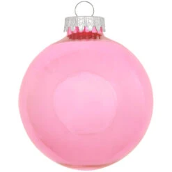 Personalized Plain Design Ornament 4 Inch -Holiday Decoration Store 1001 media pink 2