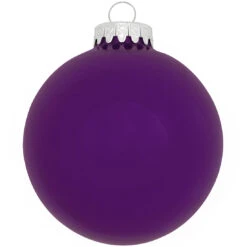 Personalized Plain Design Ornament 4 Inch -Holiday Decoration Store 1001 media purple 2