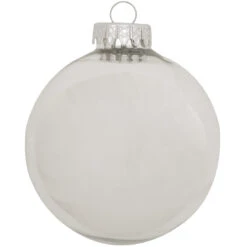 Personalized Plain Design Ornament 4 Inch -Holiday Decoration Store 1001 media silver 2