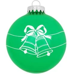 Personalized Wedding Bells Design Ornament 19 Personalized Wedding Bells Design Ornament -Holiday Decoration Store 1003 media green 2