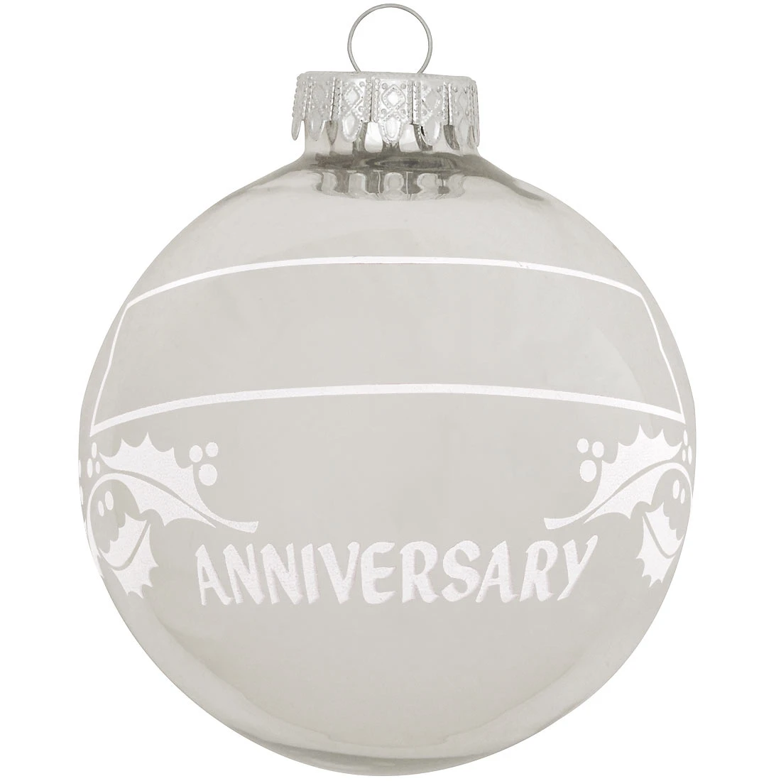 Personalized Anniversary Holly Design Ornament 8 Personalized Anniversary Holly Design Ornament - Image 6