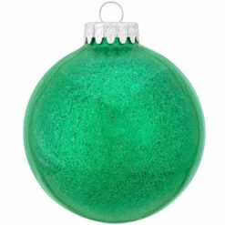 Personalized Sparkling Glass Ornament 27 Personalized Sparkling Glass Ornament -Holiday Decoration Store 1006 media green 2