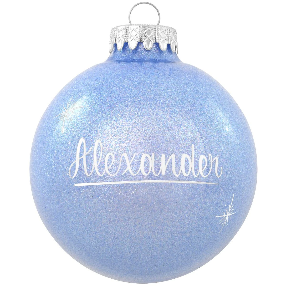 Personalized Sparkling Glass Ornament 15 Personalized Sparkling Glass Ornament - Image 13