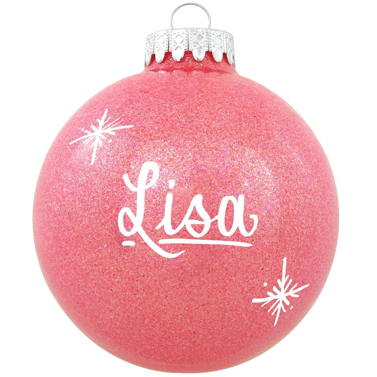 Personalized Sparkling Glass Ornament 7 Personalized Sparkling Glass Ornament - Image 5