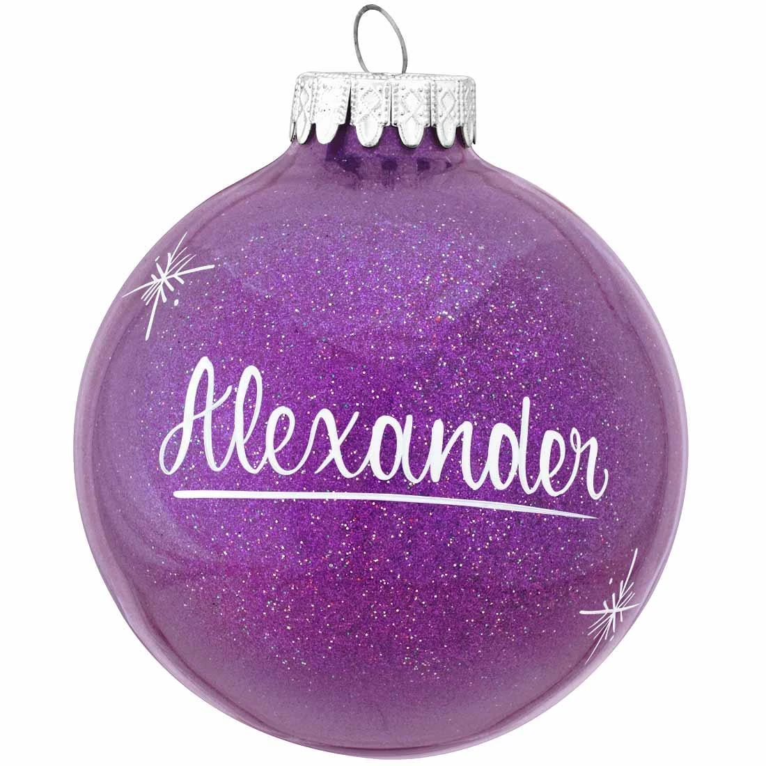 Personalized Sparkling Glass Ornament 17 Personalized Sparkling Glass Ornament - Image 15