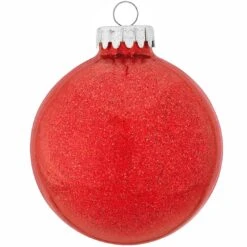 Personalized Sparkling Glass Ornament 23 Personalized Sparkling Glass Ornament -Holiday Decoration Store 1006 media red 2