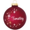 Personalized Star Swirl Ornament -Holiday Decoration Store 1008 media burgundy 1