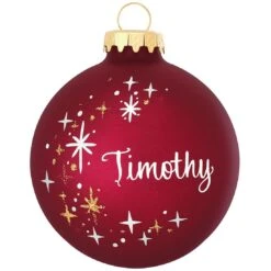 Personalized Star Swirl Ornament