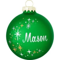 Personalized Star Swirl Ornament 26 Personalized Star Swirl Ornament -Holiday Decoration Store 1008 media green 1