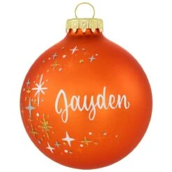 Personalized Star Swirl Ornament 36 Personalized Star Swirl Ornament -Holiday Decoration Store 1008 media orange 1