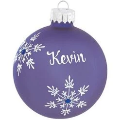 Personalized Birthstone Glass Ornament -Holiday Decoration Store 1010 media blue20topaz 1