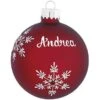 Personalized Birthstone Glass Ornament -Holiday Decoration Store 1010 media burgundy 1