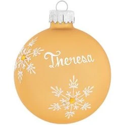 Personalized Birthstone Glass Ornament -Holiday Decoration Store 1010 media gold 1