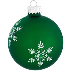 Personalized Birthstone Glass Ornament -Holiday Decoration Store 1010 media green 2