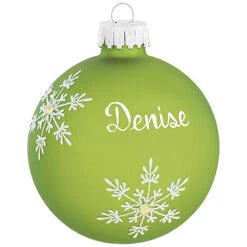 Personalized Birthstone Glass Ornament -Holiday Decoration Store 1010 media lime20green 1