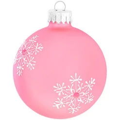 Personalized Birthstone Glass Ornament -Holiday Decoration Store 1010 media pink 2