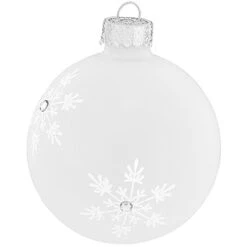 Personalized Birthstone Glass Ornament -Holiday Decoration Store 1010 media white 2