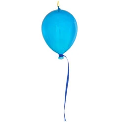Personalized Balloon Glass Ornament -Holiday Decoration Store 1023 media blue 2