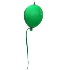 Personalized Balloon Glass Ornament -Holiday Decoration Store 1023 media green 2