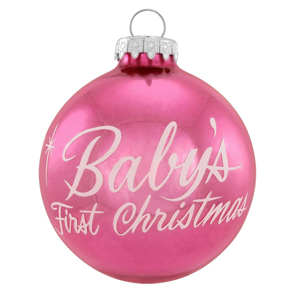 Baby's First Christmas Pink Ornament 3 Baby's First Christmas Pink Ornament