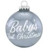 Baby's First Christmas Blue Ornament