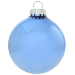 Personalized Plain 3 Inch Glass Ornaments -Holiday Decoration Store 1041 media light20blue 2