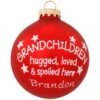 Personalized Grandchildren Hugged Ornament