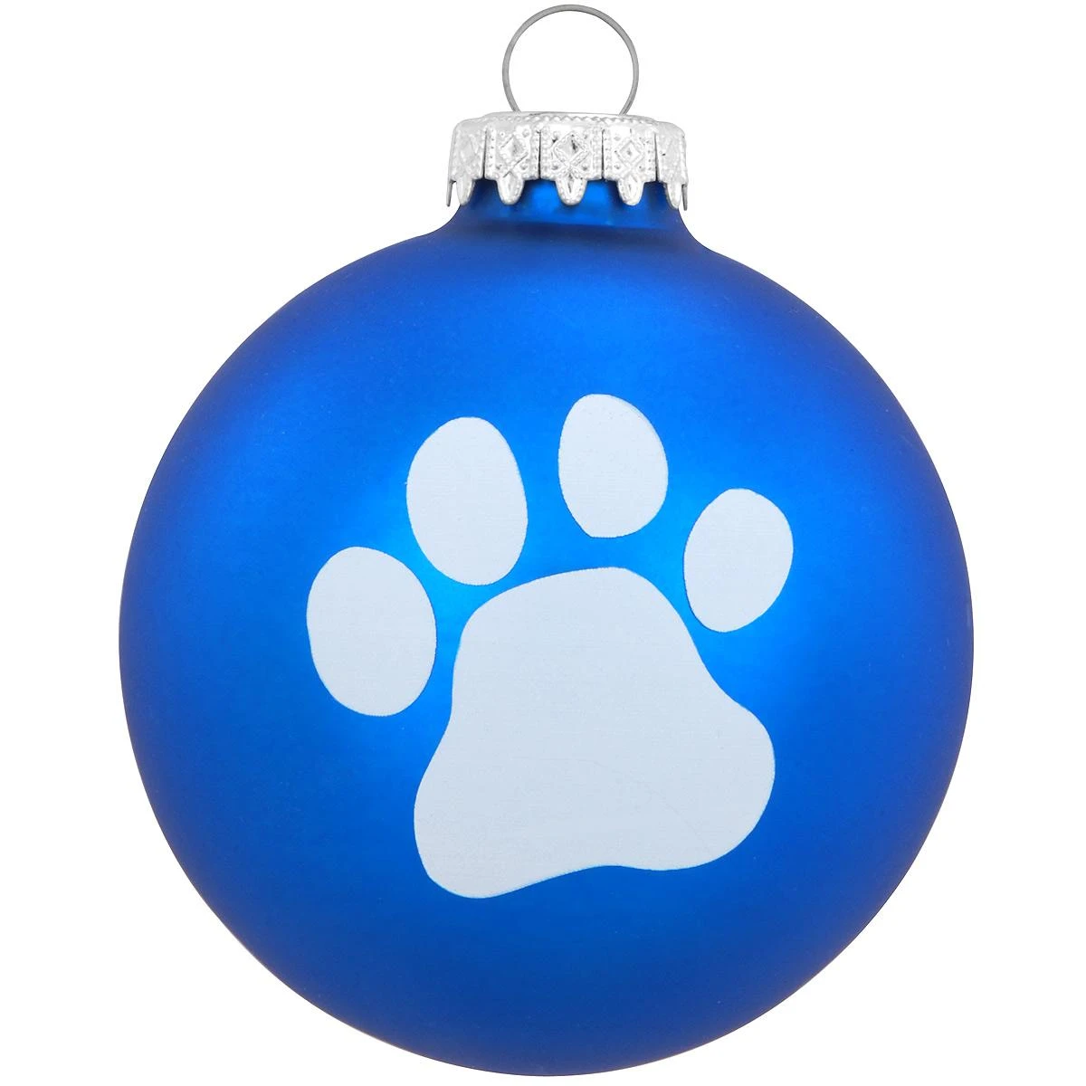 Personalized Paw Print On Blue Ornament 4 Personalized Paw Print On Blue Ornament - Image 2