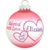 Personalized Adopted With Love Pink Ornament 2 Personalized Adopted With Love Pink Ornament -Holiday Decoration Store 1081584 web 1.default