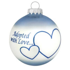 Personalized Adopted With Love Blue Ornament 5 Personalized Adopted With Love Blue Ornament -Holiday Decoration Store 1081585 web 2