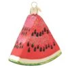 Watermelon Wedge Glass Ornament