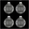 Set Of 4 Clear 3.25 Inch Glass Ornaments -Holiday Decoration Store 1104515 web 1.default