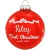 Personalized Red First Christmas Glass Ornament -Holiday Decoration Store 1105543 web 1.default