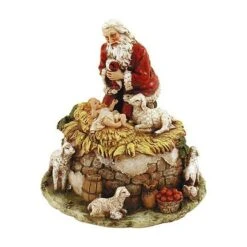 Kneeling Santa Musical Figure