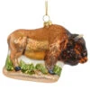 Buffalo Glass Ornament