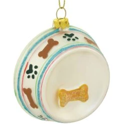 Personalized Dog Dish With Bone Glass Ornament 5 Personalized Dog Dish With Bone Glass Ornament -Holiday Decoration Store 1115079 web 2