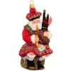 Scottish Bagpipe Playing Santa Glass Ornament -Holiday Decoration Store 1115221 web 1.default