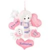 Personalized Baby's 1st Christmas Pink Snowman With Hearts Ornament 2 Personalized Baby's 1st Christmas Pink Snowman With Hearts Ornament -Holiday Decoration Store 1124740 web 1.default