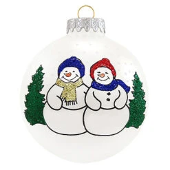 Personalized Snowman Couple Ornament -Holiday Decoration Store 1126254 web 2