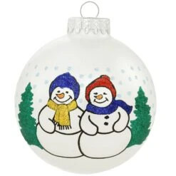 Personalized Snowman Couple Ornament -Holiday Decoration Store 1126254 web 3
