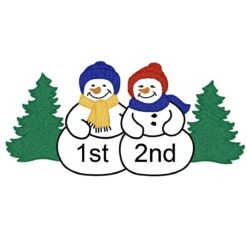 Personalized Snowman Couple Ornament -Holiday Decoration Store 1126254 web 4