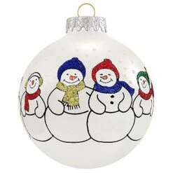 Personalized Snowman Family Of 6 Round Ornament 7 Personalized Snowman Family Of 6 Round Ornament -Holiday Decoration Store 1126258 web 2