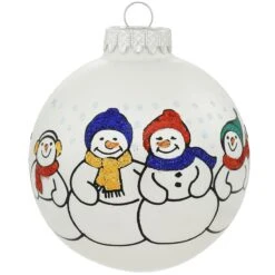 Personalized Snowman Family Of 6 Round Ornament 8 Personalized Snowman Family Of 6 Round Ornament -Holiday Decoration Store 1126258 web 3