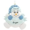 Personalized Baby's First Christmas Boy Snowman Ornament -Holiday Decoration Store 1131721 web 1.default