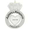 Personalized Engagement Ring Ornament
