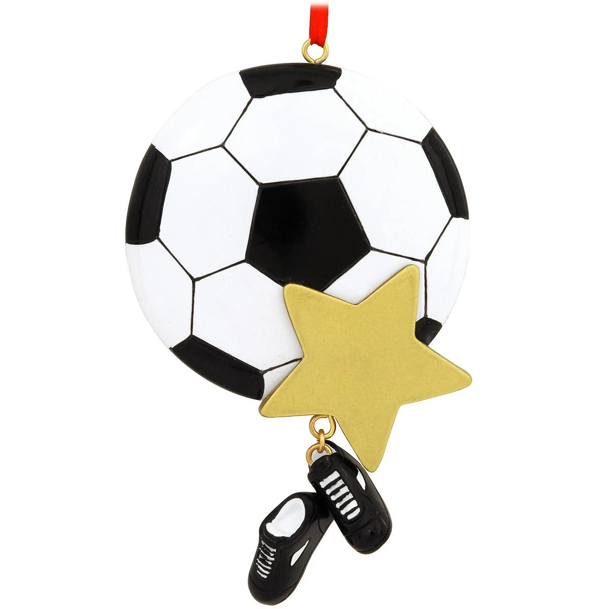 Personalized Soccer Star With Shoe Dangle Ornament 4 Personalized Soccer Star With Shoe Dangle Ornament - Image 2