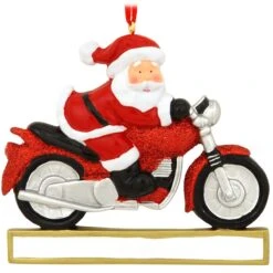 Personalized Motorcycle Santa Ornament -Holiday Decoration Store 1131750 web 2