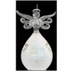Frosted Angel With Hope Spun Glass Ornament